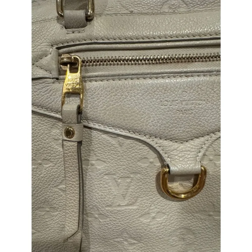 Louis Vuitton Empreinte LV Monogram Leather Lumineuse PM Tote Bag Neigo Creme